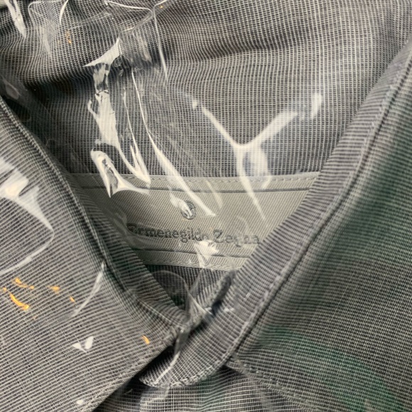 GRAY ERMENEGILDO ZEGNA DRESS SHIRT - Picture 2 of 3